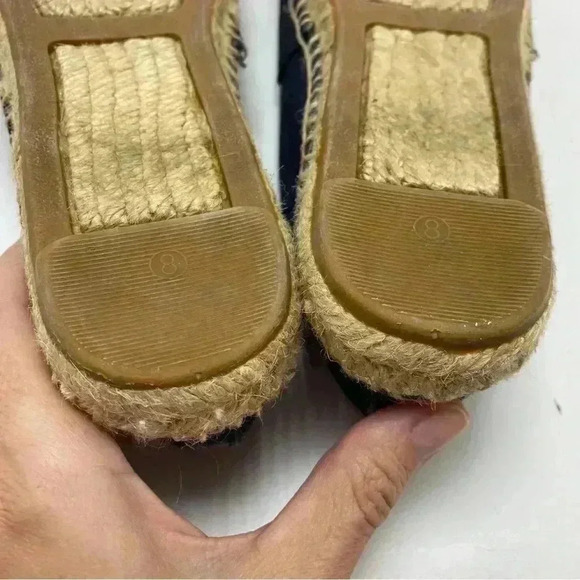 Tory Burch Espadrille navy blue size 8 - Picture 8 of 8
